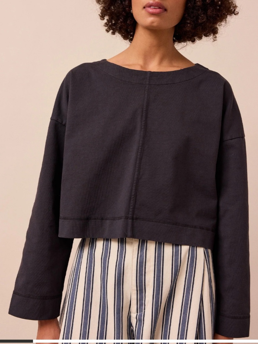 Beyond Nine Peggy Jersey Top in Black